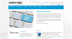 Desktop Screenshot of popnet.ch